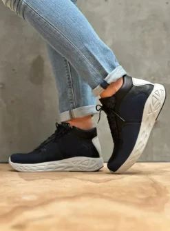 Hoge Veterschoenen|Herfst/Winter<Wolky Pep S2F - denim combi stretch leer denimcombistretchleer