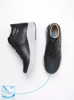 Hoge Veterschoenen|Herfst/Winter<Wolky Pep S2F - zwart combi stretchleer zwartcombistretchleer