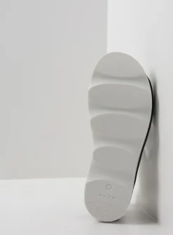 Sandalen<Wolky Plata - zwart/wit leer zwart/witleer