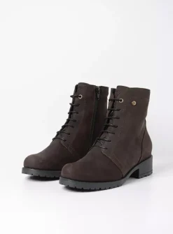Veterlaarzen|Halfhoge Laarzen<Wolky Quinta F2F - bruin nubuck bruinnubuck