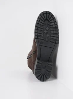Veterlaarzen|Halfhoge Laarzen<Wolky Quinta F2F - bruin nubuck bruinnubuck
