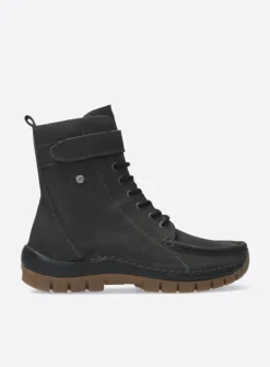 Hoge Veterschoenen|Veterlaarzen<Wolky Reach - asfalt nubuck asfaltnubuck