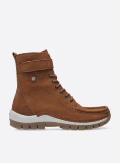 Hoge Veterschoenen|Veterlaarzen<Wolky Reach - cognac nubuck cognacnubuck