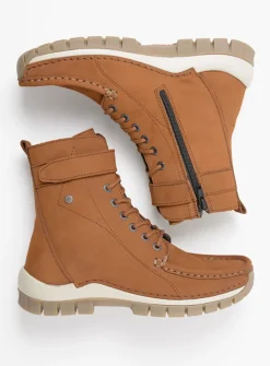 Hoge Veterschoenen|Veterlaarzen<Wolky Reach - cognac nubuck cognacnubuck