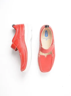 Herfst/Winter|Bandschoenen<Wolky Roll Combi - rood leer roodleer