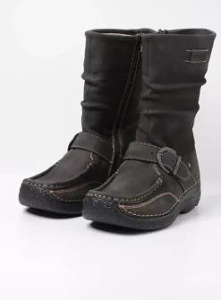 Halfhoge Laarzen|Herfst/Winter<Wolky Roll Jacky - asfalt nubuck asfaltnubuck