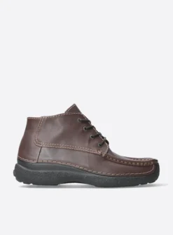 Veterschoenen Heren|Comfortschoenen Heren<Wolky Roll Moc Men - bruin leer bruinleer
