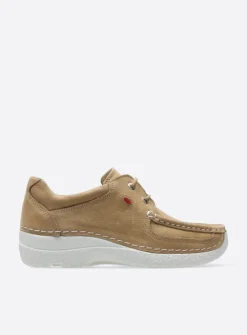 Lage Veterschoenen<Wolky Roll Shoe - beige nubuck beigenubuck