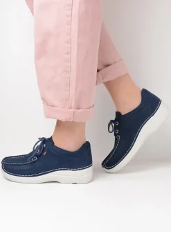 Lage Veterschoenen<Wolky Roll Shoe - denim nubuck denimnubuck