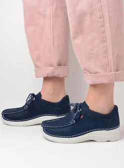 Lage Veterschoenen<Wolky Roll Shoe - denim nubuck denimnubuck