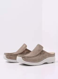 Slippers|Klompen<Wolky Roll Slide - safari effectleer safarieffectleer