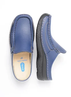 Slippers|Klompen<Wolky Roll Slide - sky-blue leer sky-blueleer