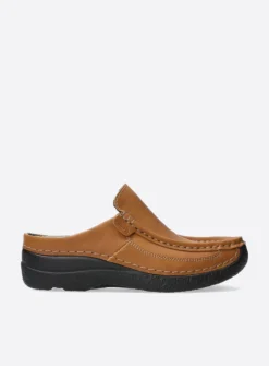 Slippers|Klompen<Wolky Roll Slide Vegan - cognac
