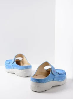 Slippers|Klompen<Wolky Roll Slipper - hemelsblauw nubuck hemelsblauwnubuck