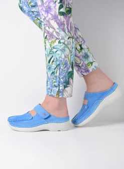 Slippers|Klompen<Wolky Roll Slipper - hemelsblauw nubuck hemelsblauwnubuck