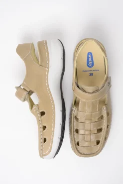 Sandalen<Wolky Rolling Sun - beige leer beigeleer