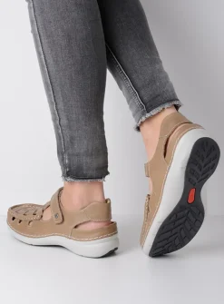 Sandalen<Wolky Rolling Sun - beige leer beigeleer
