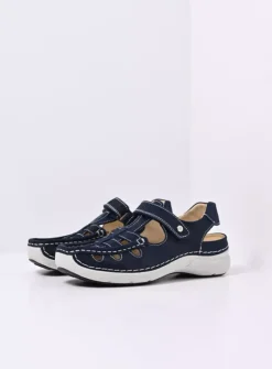 Sandalen<Wolky Rolling Sun - denim effectleer denimeffectleer