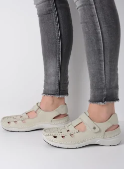 Sandalen<Wolky Rolling Sun - gebroken wit leer gebrokenwitleer