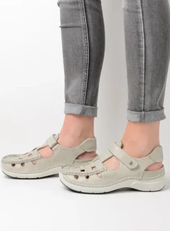 Sandalen<Wolky Rolling Sun - gebroken wit leer gebrokenwitleer