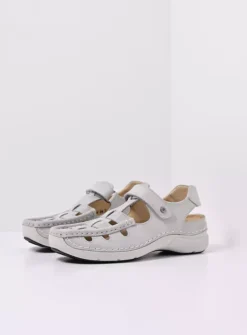 Sandalen<Wolky Rolling Sun - gebroken wit effectleer gebrokenwiteffectleer