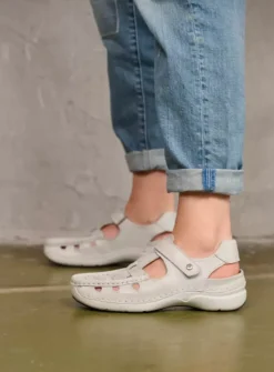 Sandalen<Wolky Rolling Sun - gebroken wit effectleer gebrokenwiteffectleer