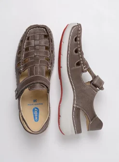 Sandalen<Wolky Rolling Sun - grijs leer grijsleer