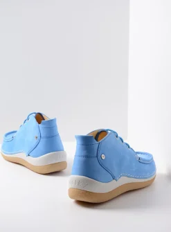 Lage Veterschoenen|Hoge Veterschoenen<Wolky Rosella - lichtblauw nubuck lichtblauwnubuck