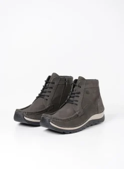 Hoge Veterschoenen|Herfst/Winter<Wolky Salado - asfalt nubuck asfaltnubuck