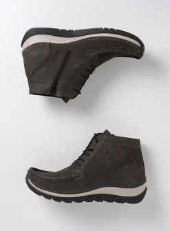 Hoge Veterschoenen|Herfst/Winter<Wolky Salado - asfalt nubuck asfaltnubuck