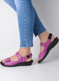 Sandalen<Wolky Salvia - fuchsia leer fuchsialeer