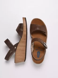 Sandalen<Wolky Sanibel - cederbruin effectleer cederbruineffectleer