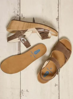 Sandalen<Wolky Sanibel - cederbruin effectleer cederbruineffectleer