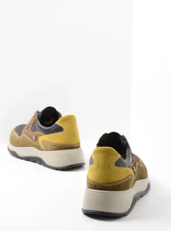 Lage Veterschoenen|Wandelschoenen<Wolky Sappho - donker taupe combi leer donkertaupecombileer