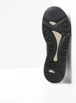 Lage Veterschoenen|Wandelschoenen<Wolky Sappho - zwart combi leer zwartcombileer