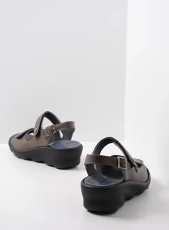 Sandalen<Wolky Scala - 30350 bruingrijs leer 30350bruingrijsleer