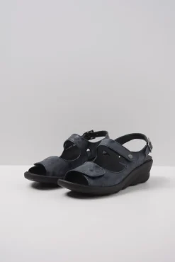 Sandalen<Wolky Scala - donkerblauw nubuck donkerblauwnubuck