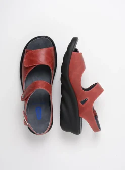 Sandalen<Wolky Scala - rood leer roodleer