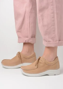 Lage Veterschoenen<Wolky Seamy Shoe - beige nubuck beigenubuck