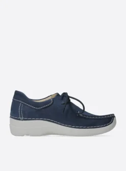 Lage Veterschoenen<Wolky Seamy Shoe - denim nubuck denimnubuck