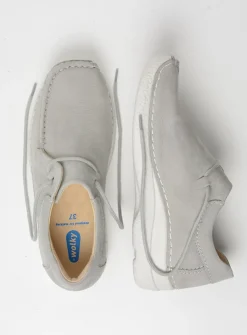 Lage Veterschoenen<Wolky Seamy Shoe - lichtgrijs nubuck lichtgrijsnubuck