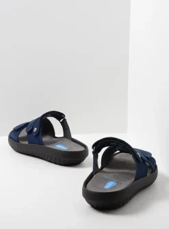 Slippers<Wolky Sense - blauw nubuck blauwnubuck