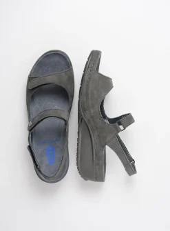 Sandalen<Wolky Shallow - grijs nubuck grijsnubuck