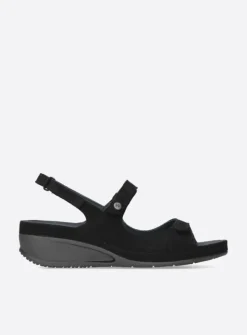 Sandalen<Wolky Shallow - zwart nubuck zwartnubuck