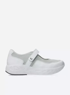 Wandelschoenen|Bandschoenen<Wolky Spring S2F - wit/grijsgroen combi stretchleer wit/grijsgroencombistretchleer