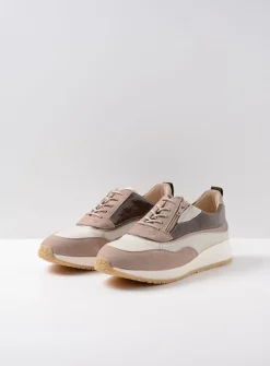 Lage Veterschoenen|Sneakers<Wolky Sprint - safari combi leer safaricombileer