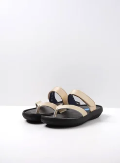 Slippers<Wolky Tahiti - goud leer goudleer