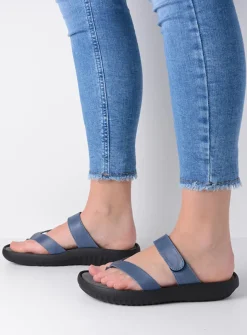 Slippers<Wolky Tahiti - jeans leer jeansleer