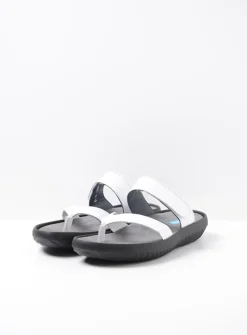Slippers<Wolky Tahiti - wit leer witleer