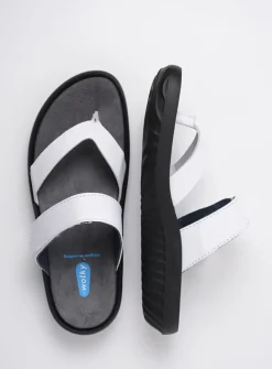 Slippers<Wolky Tahiti - wit leer witleer